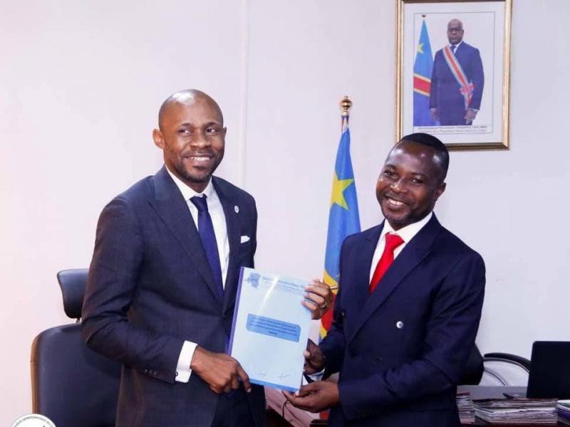 Gaby Kuba et Patrick Muyaya.