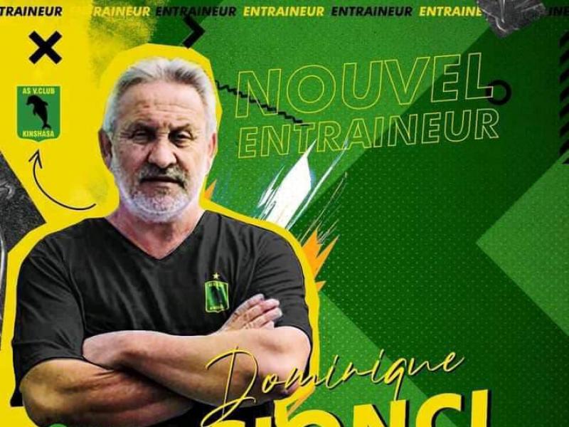 Dominique Cionci, le nouvel entraîneur de l'AS V.Club
