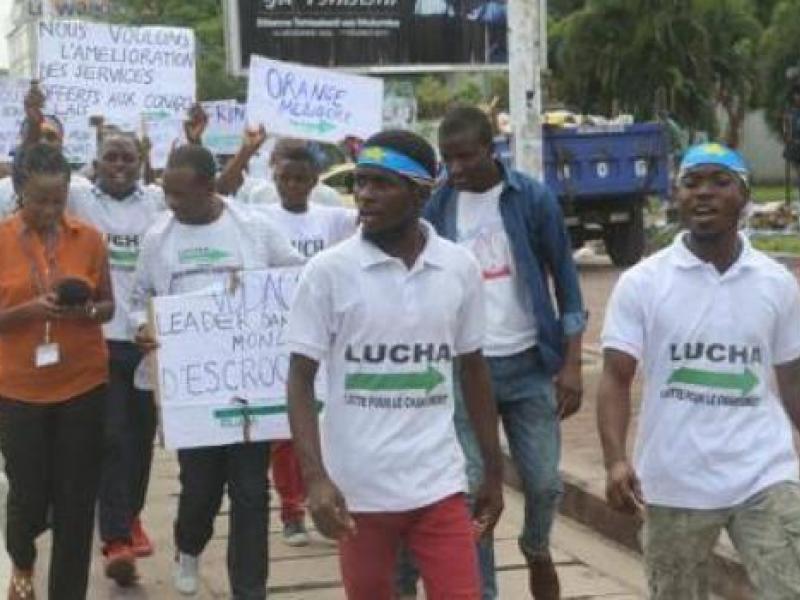 Lucha en sit-in Kinshasa