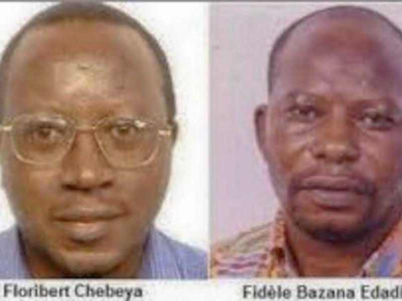 Photo de Floribert Chebeya et Fidèle Bazana, activités des droits de l'homme tués en 2010