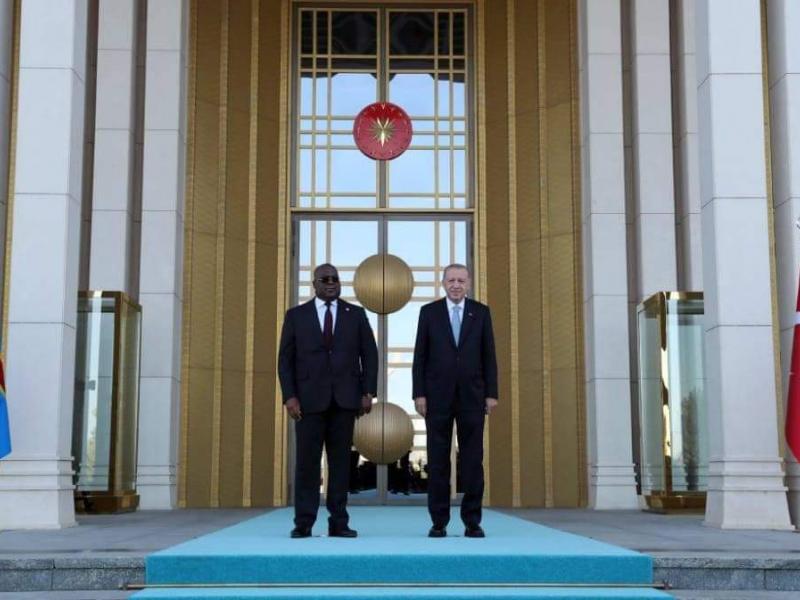 Félix Tshisekedi et Recep Tayyip Erdogan signent trois accords bilatéraux à Ankara