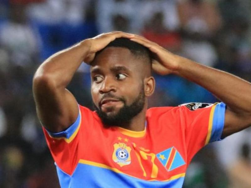 Cédric Bakambu lors de la CAN 2019 en  Égypte (Image d'archive)