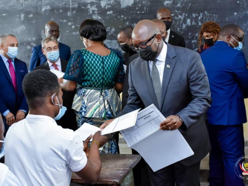 Le premier ministre, Sama Lukonde lance les épreuves de fin de cycle pour les finalistes des écoles techniques et professionnel