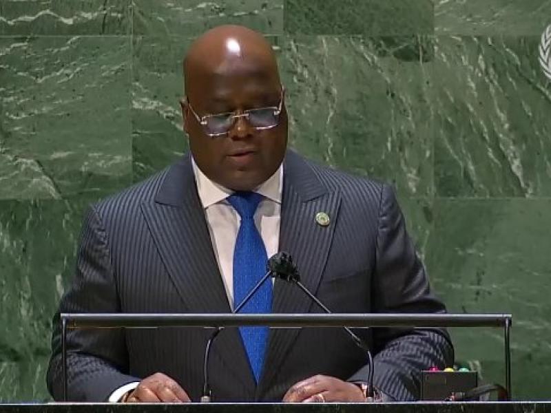 Félix Tshisekedi, président congolais à la 76ème Assemblée générale des Nations Unies