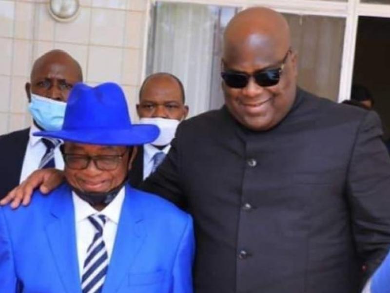 Félix Tshisekedi et Gabriel Kyungu Wa Kumwanza [ photo d'archives]