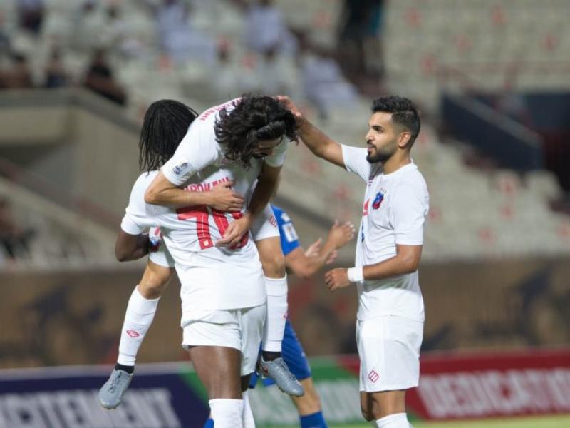 Dieumerci Mbokani et ses coéquipiers en Ligue des Champions d'Asie.