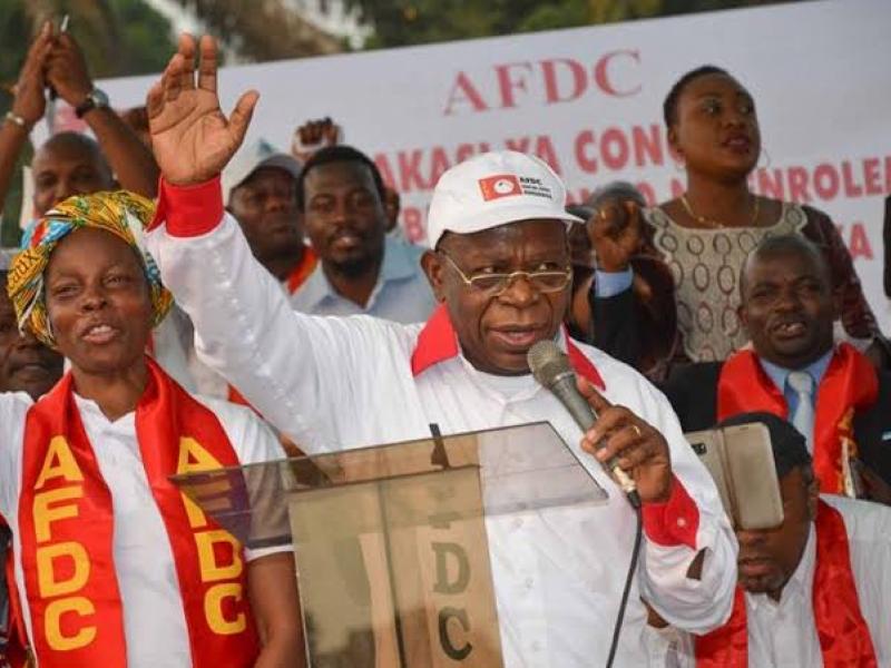 Modeste Bahati Lukwebo et les membres de L'AFDC-A au cours d'une matinée politique [ photo d'illustration]