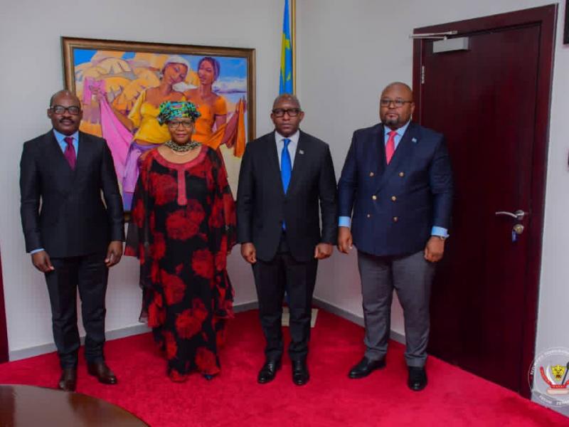 Le premier ministre, Sama Lukonde à l'issu de la première réunion de la troïka nationale