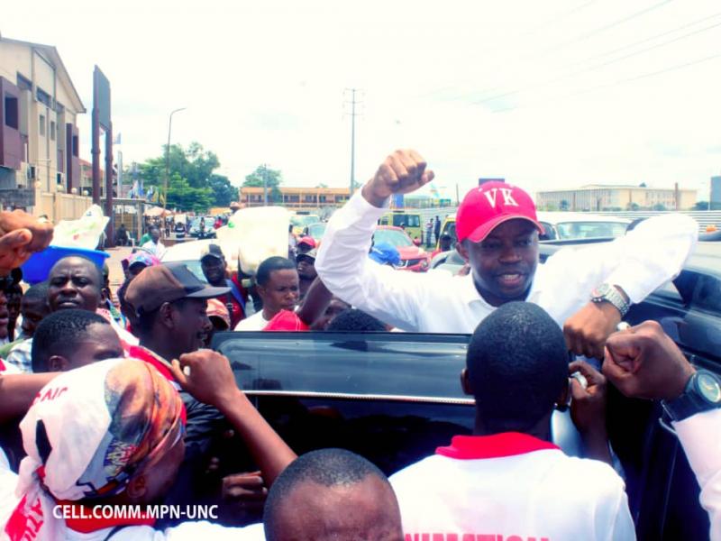 L'arrivée du Coordonnateur National chargé de la mobilisation et propagande au siège de l'interfédéral/Kinshasa l'UNC, Célé Yemba.