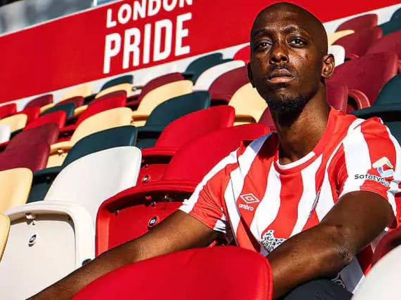 L'international congolais, Yoane Wissa sous les couleurs de Brentford FC.