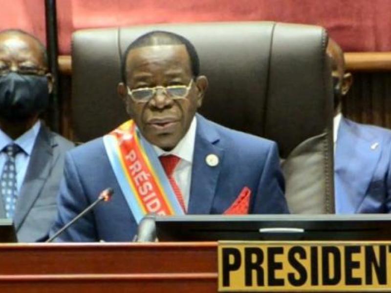 Le président du Sénat, Modeste Bahati Lukwebo.