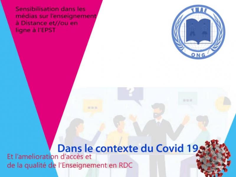 affiche de l'enseignement à distance organisé par l'ONG YMAE