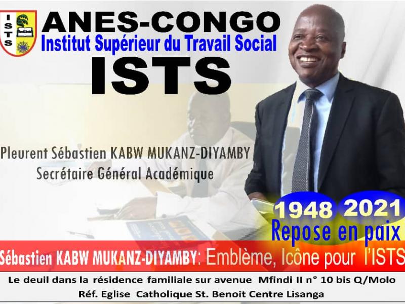 Affiche avec portrait du Professeur Sébastien Kabw Mukanz [Photo d'illustration]