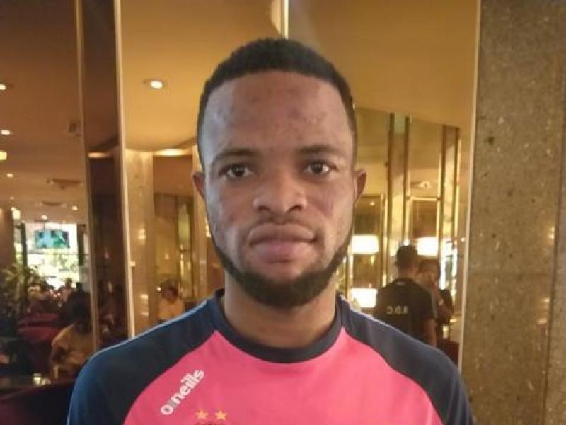 L'international congolais Meschack Elia sous les couleurs de la sélection nationale de la RDC, lors de la CAN Egypte 2019.