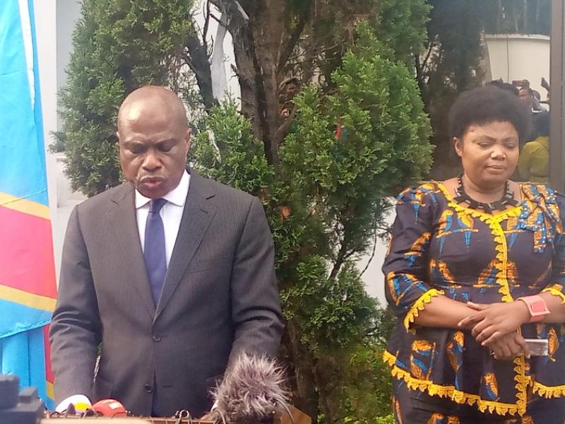 Martin Fayulu lors d'un point de presse tenu ce mardi 19 octobre à Faden House ( Kinshasa)