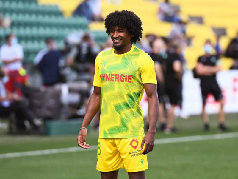 L'international congolais, Samuel Moutoussamy sous les couleurs du FC Nantes.