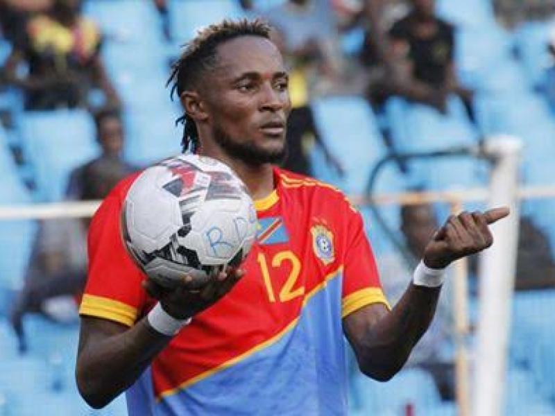 L'international congolais, Dieu-merci Mukoko Amale, au stade des martyrs de Kinshasa.