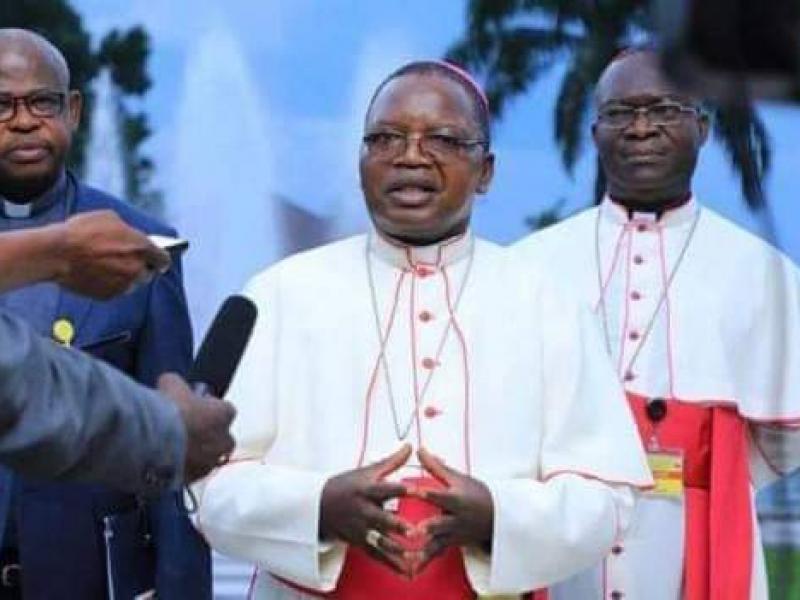 Marcel Utembi, président de la CENCO, après avoir été reçu par le chef de l'État