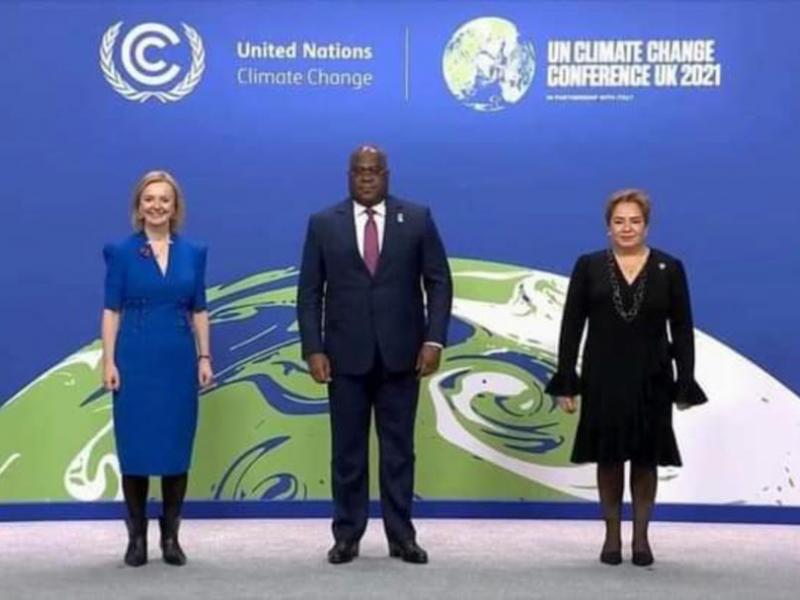 Accueil du chef de l'État congolais à la Cop26, à Glasgow, Ecosse-2021