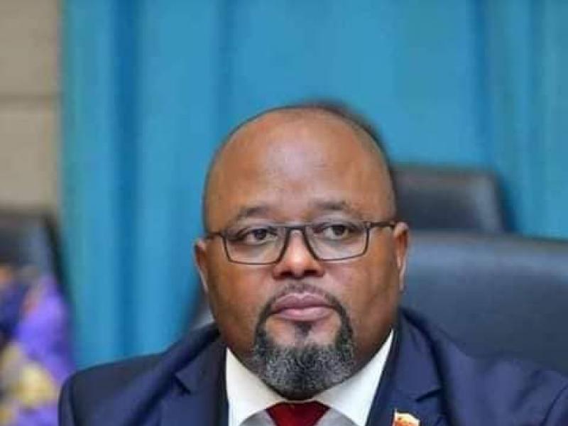 Le ministre d'État en charge du budget, Aimé Boji Sangara