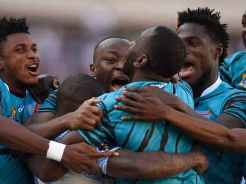 Les Léopards de la RDC en pleine célébration d'un but, face à la Tanzanie. [Photo d'illustration]