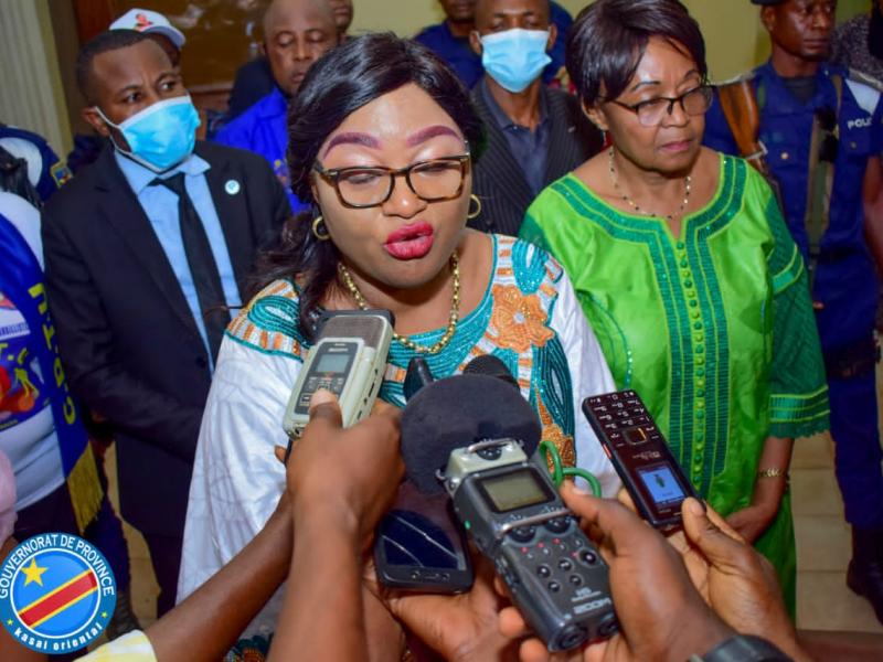 Arrivée de la ministre de genre, famille et enfant, Mbuji-Mayi