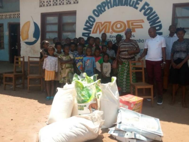 Un des orphelinats assisté en vivre et non vivre par le gouvernement provincial au Kasaï