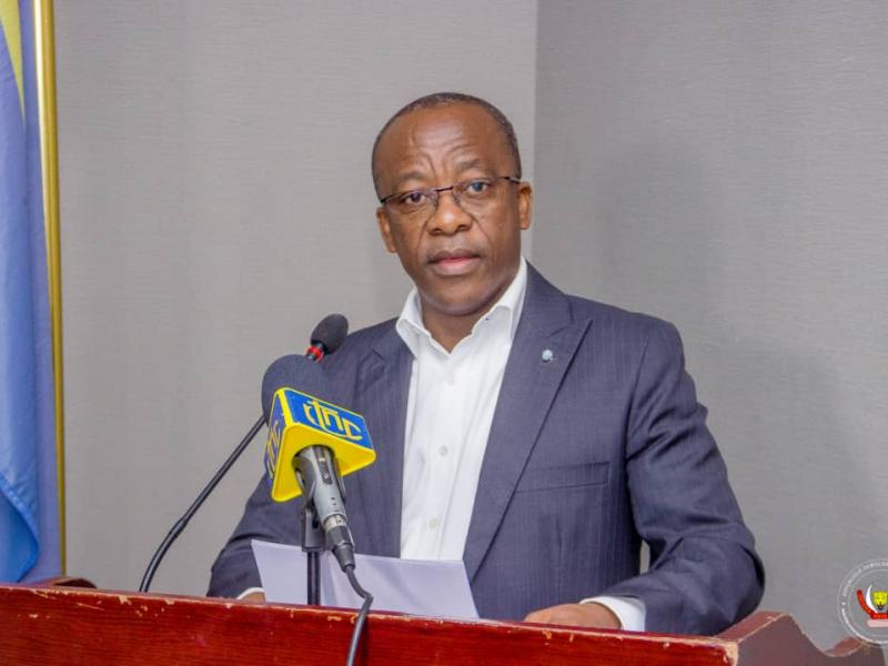 Le ministre d'État en charge des Petites et moyennes entreprises, Eustache Muhanzi Mumbembe