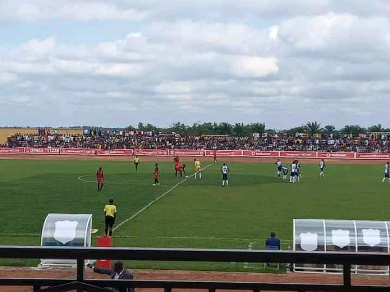 La rencontre opposant l'As Maniema Union au TP Mazembe, le 26 Décembre 2021 au stade Joseph Kabila