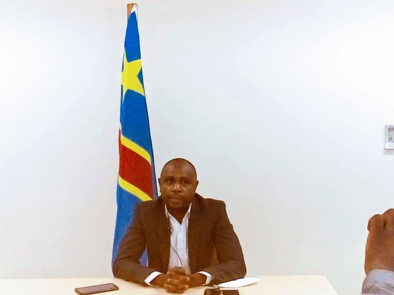 Dr Ahuka lors de son point de presse à l'INRB