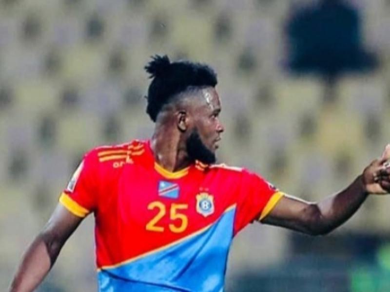 Dark Kabangu, lors du Championnat d'Afrique des Nations (CHAN) déroulé au Cameroun, en 2021.