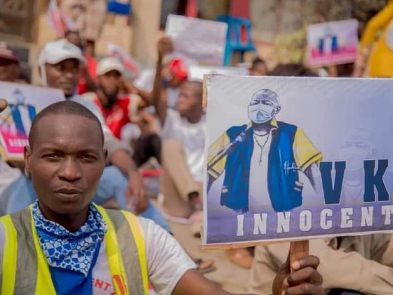 Marche de soutien à l'innocence de Vital Kamerhe, à Matadi