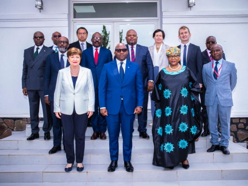 La directrice générale du FMI, reçue par le premier Ministre Sama Lukonde et quelques membres du gouvernement