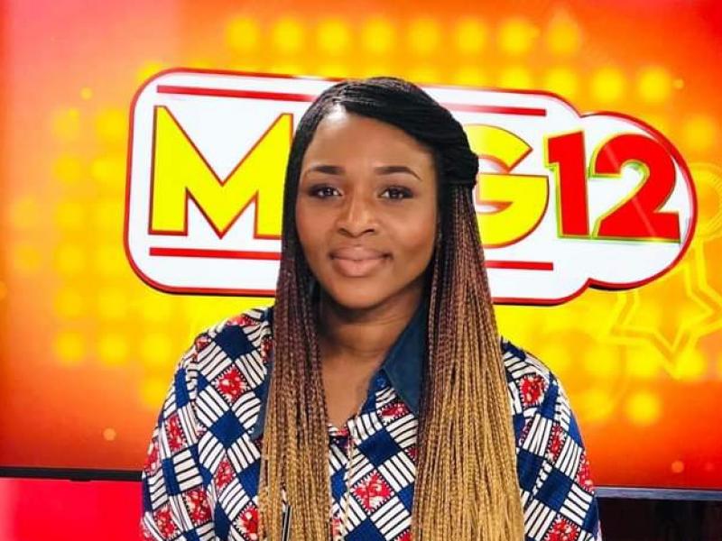 La chanteuse Dena Mwana, lors d'une émission sur une télé ivoirienne.
