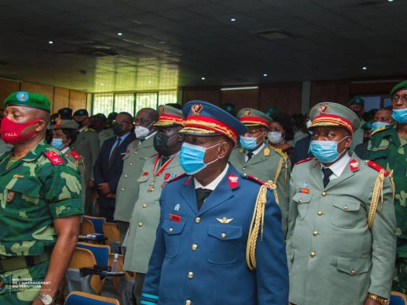 Les officiers de la promotion Guy Loando
