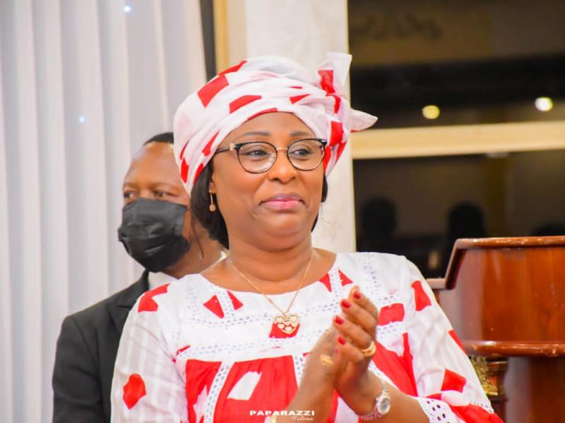 La ministre de la formation professionnelle et métiers, Antoinette Kipulu