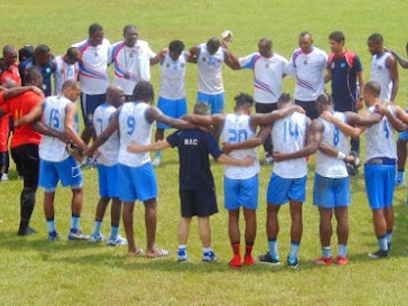 Les Léopards de la RDC, lors du stage à Yaounde, en vue de la CAN Gabon 2017.