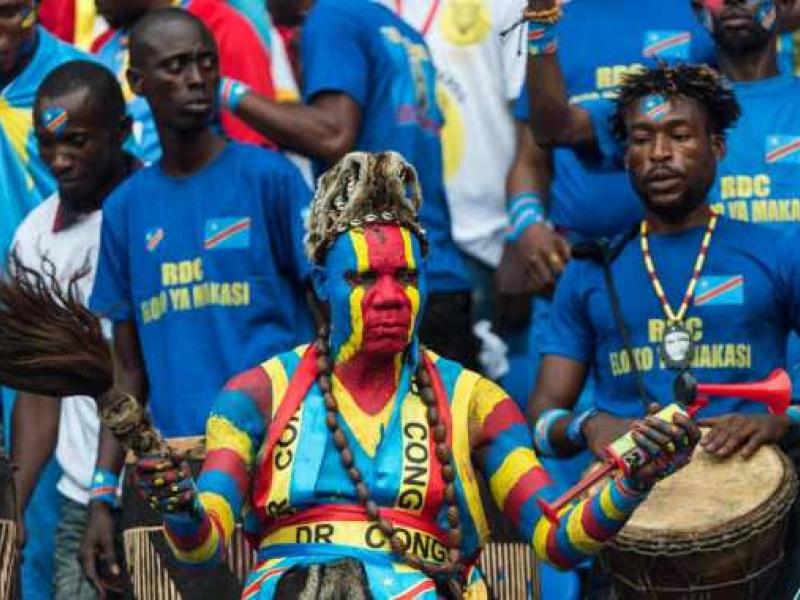 Des supporters des Léopards de la RDC