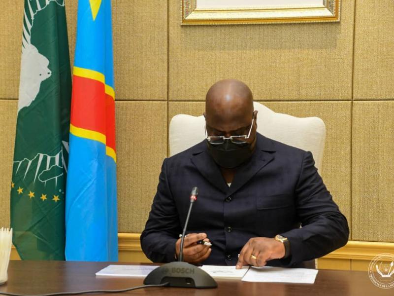 Le Chef de l'état Félix Tshisekedi