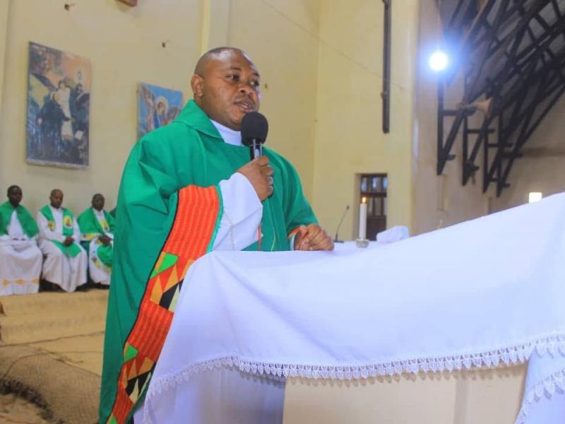 Père Richard Masivi, curé dea paroisse catholique de Kaseghe au Nord-Kivu
