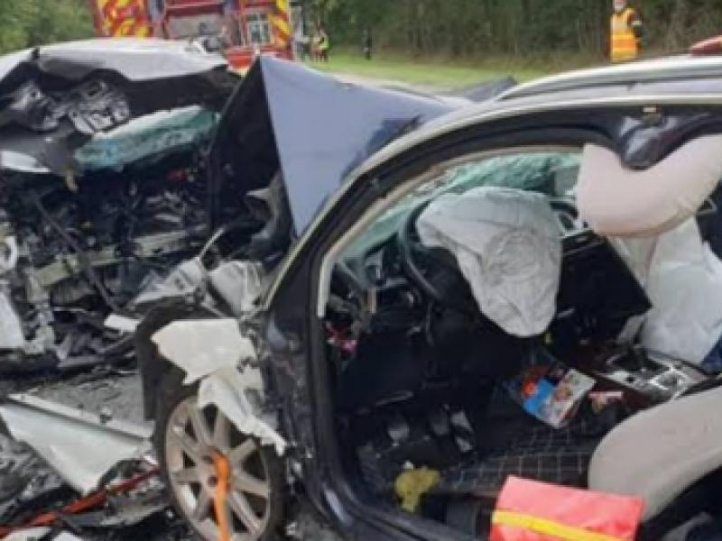 Deux voitures entrées en collision