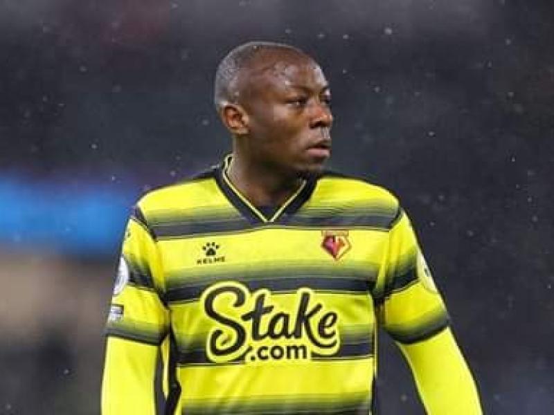 Edo Kayembe sous les couleurs de Watford FC.