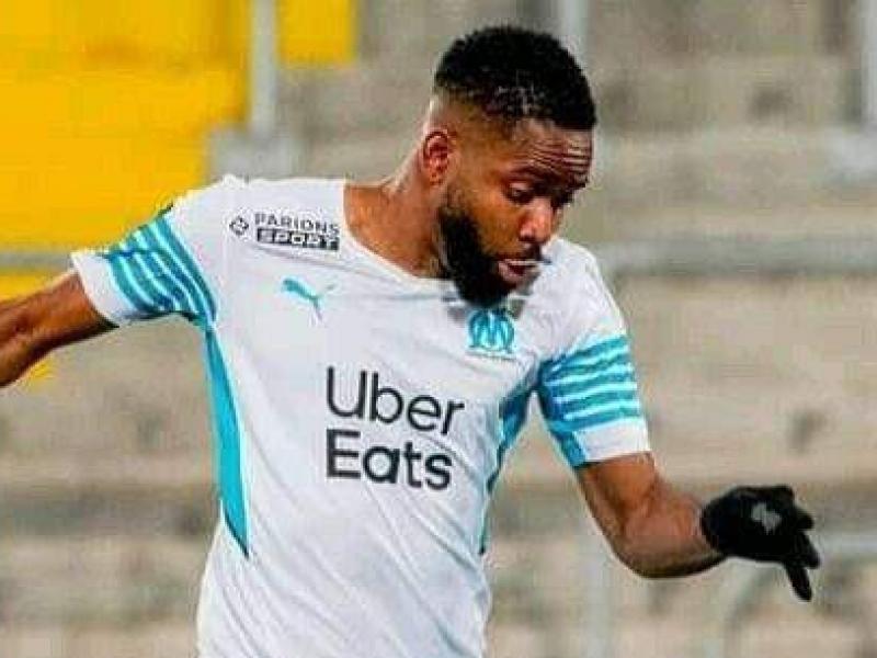Cédric Bakambu sous les couleurs de l'OM.