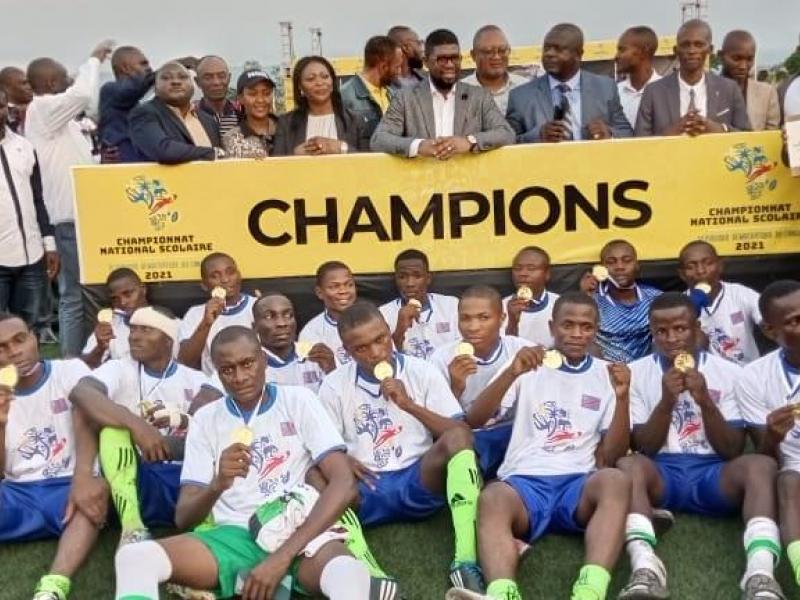 CS Horizon de Bukavu, lors du sacre du tournoi national interscolaire déroulé en janvier 2022 à Kinshasa.