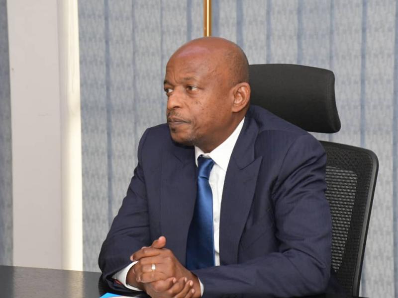 Le ministre d'État en charge des infrastructures et travaux publics, Alexis Gisaro