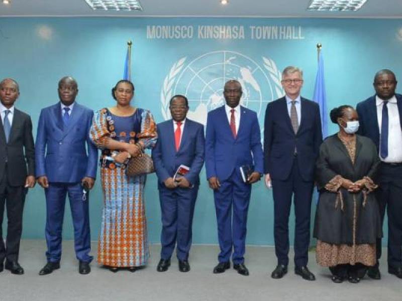 Une délégation de l'Union sacrée conduite par le sénateur Modeste Bahati et le secrétaire général adjoint de l'ONU Jean-Pierre Lacroix