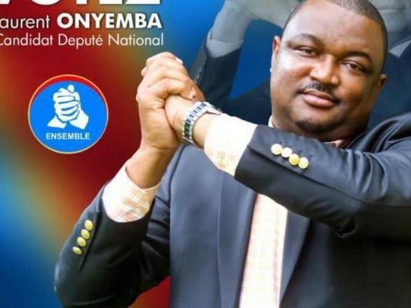 L'affiche du candidat  Laurent Onyemba aux législatives nationales à Lukunga