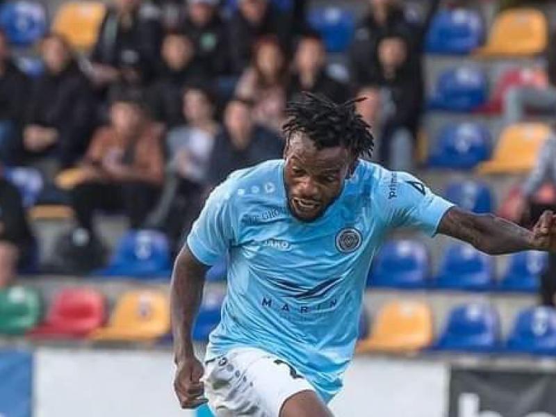 Le latéral gauche congolais, Glody Ngonda Muzinga sous les couleurs de Riga FC.