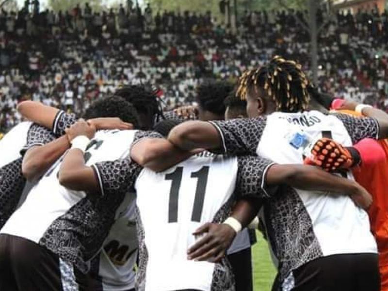 Les joueurs du TP Mazembe, lors d'une rencontre à Kamalondo.
