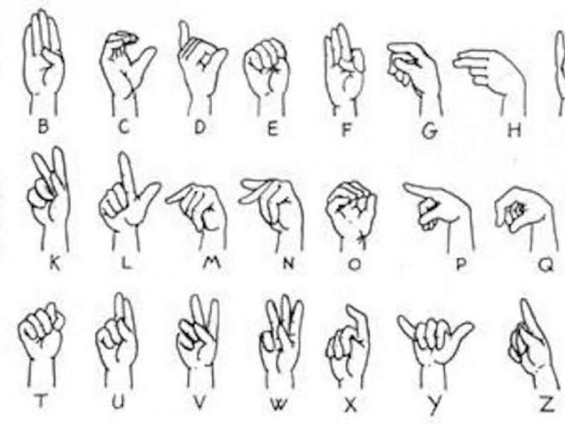 Alphabet français en langue des signes